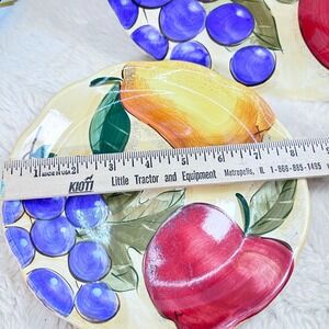 Home Trends Orchard Fruit Dinnerware Salad Plates ( only)Kitchen Decor‎
